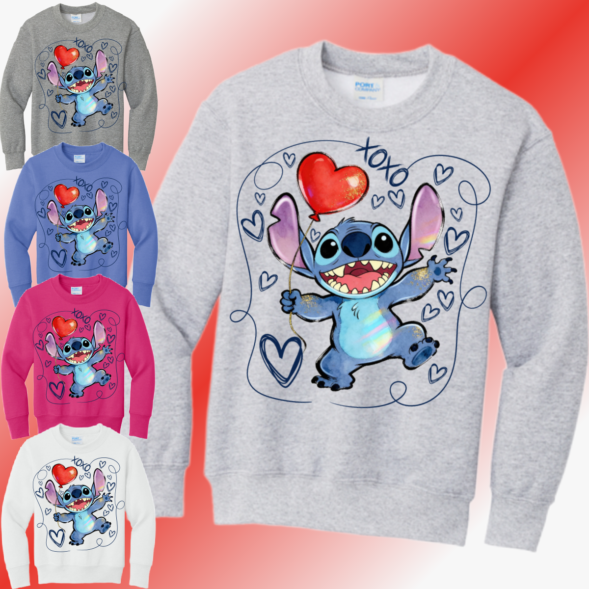 Valentines Day - St!tch Basic Sweatshirt (Youth)