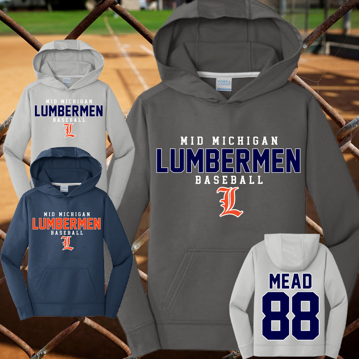 Mid Michigan Lumbermen - Performance Hoodie (Youth & Adult)