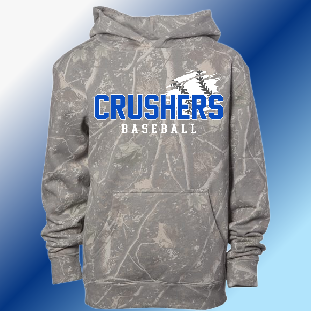 Crushers Baseball - Deadwood Camouflage Hoodie (Youth & Adult)