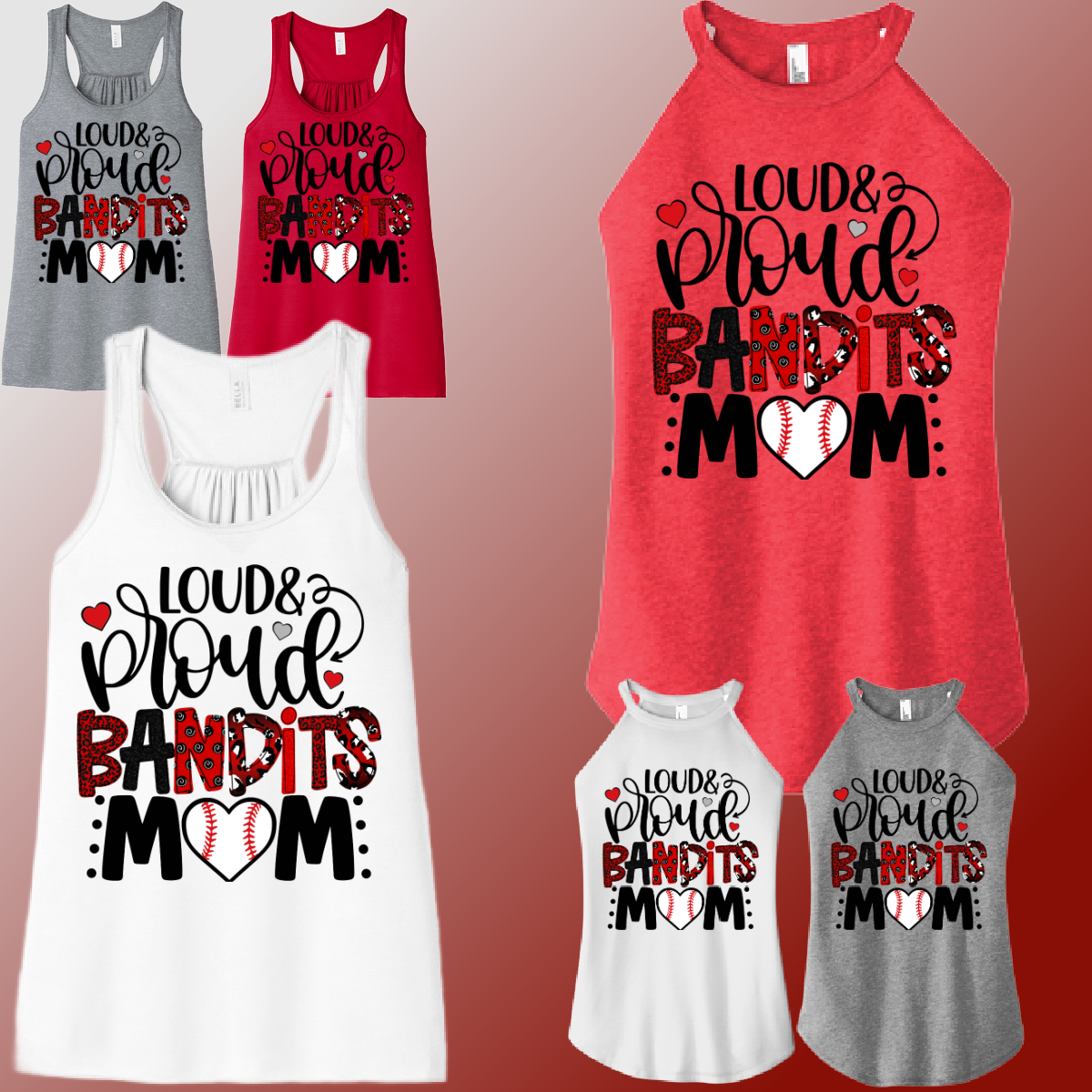 Bay City Bandits - Loud & Proud Mom Tank