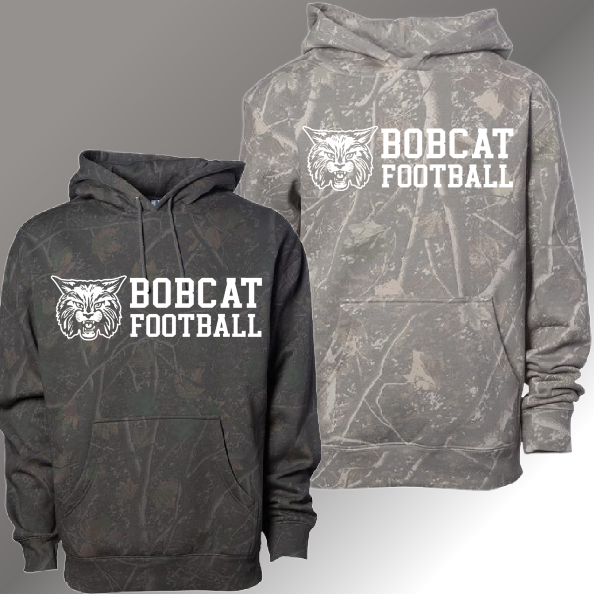 Bobcat Football - Deadwood Camouflage Hoodie (Youth & Adult)