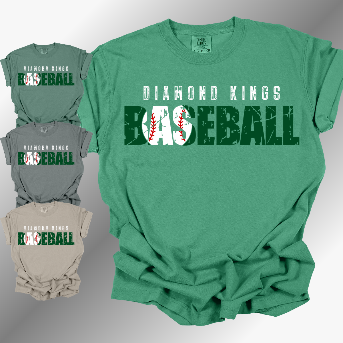 Diamond Kings Baseball - Comfort Colors Tee (Adult)