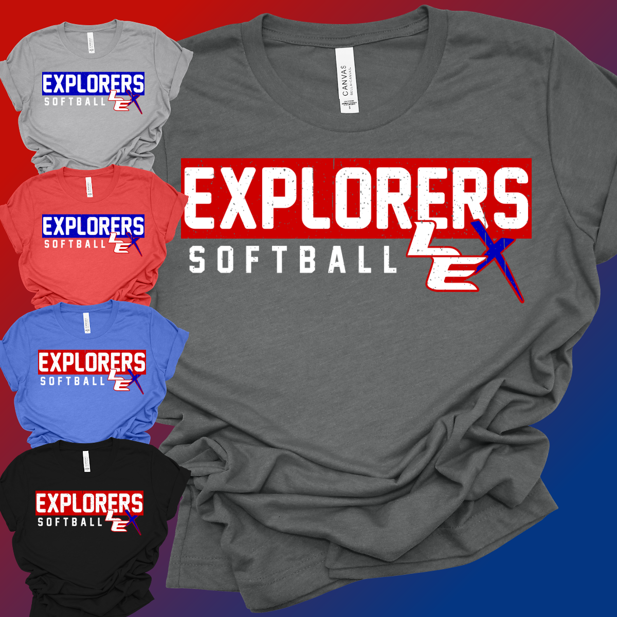 Lady Explorers Softball - Premium Tee (Toddler, Youth & Adult)