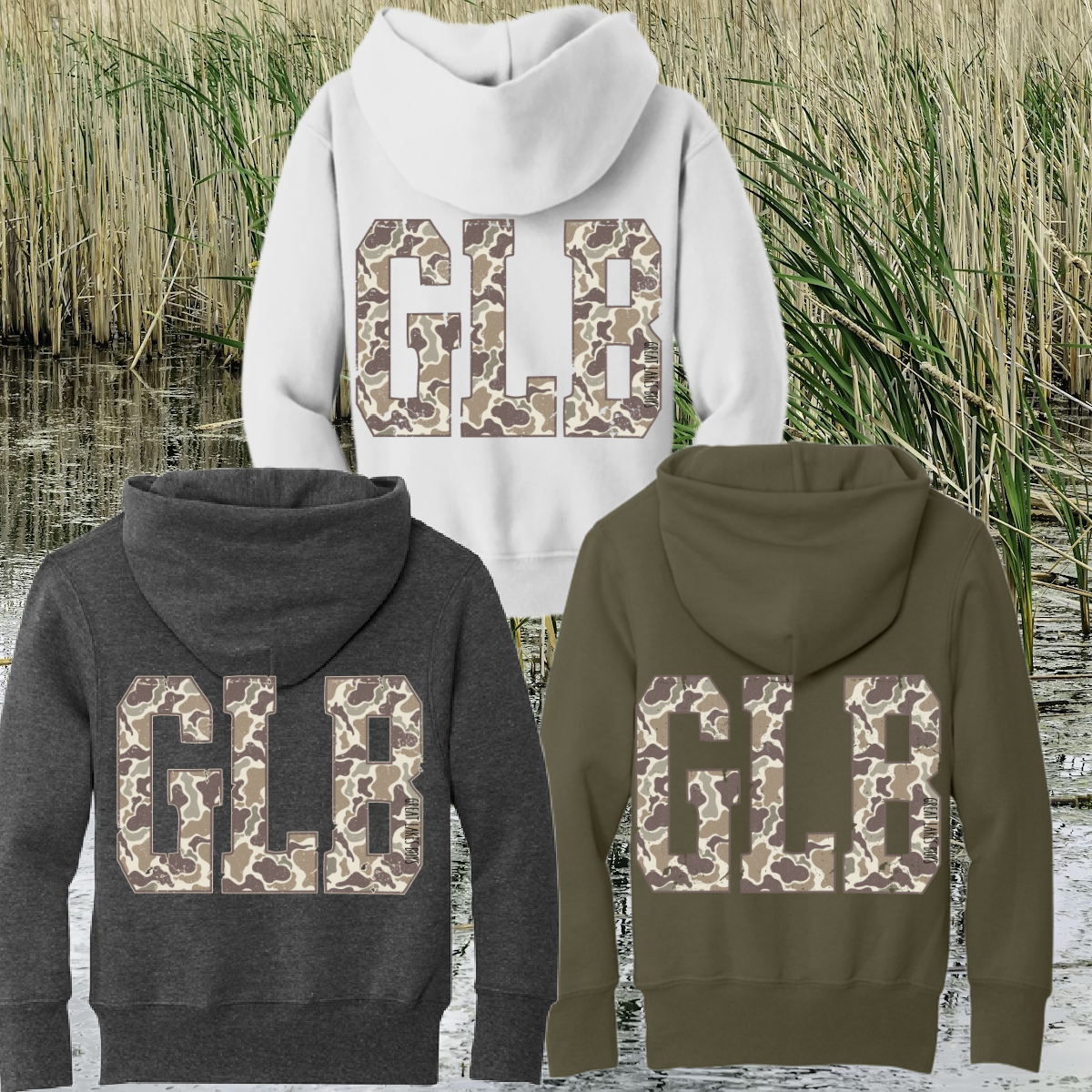 Great Lakes Boys - GLB Camo Logo Hooded Sweatshirt (Youth & Adult)