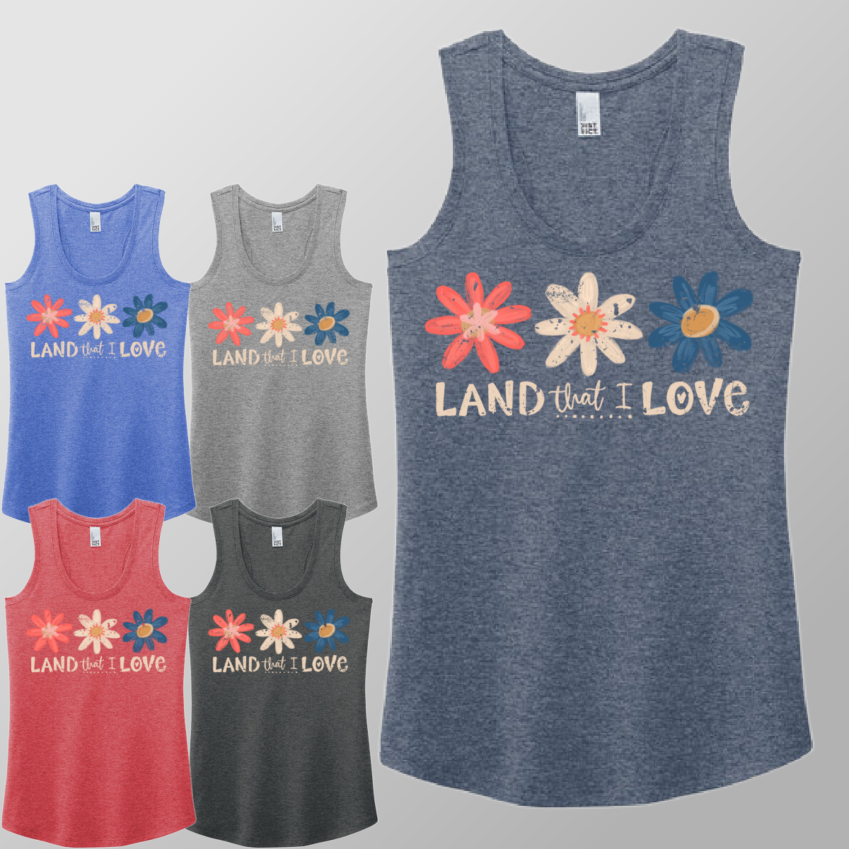 Land That I Love - Racerback Tank (Womens)