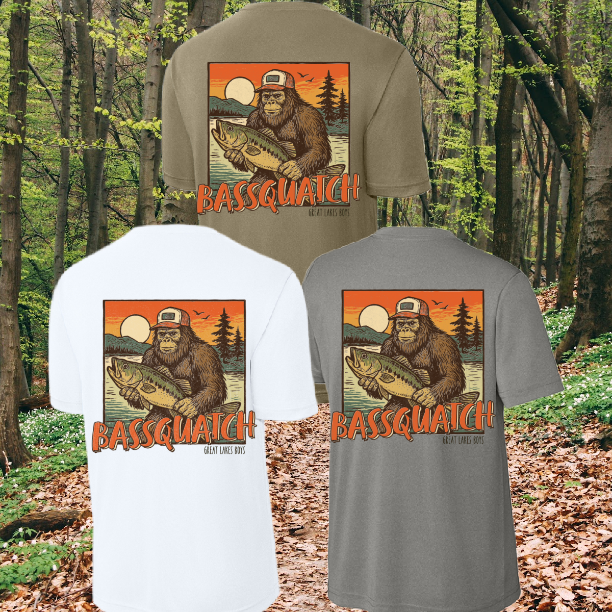 Great Lakes Boys - Bassquatch Performance Tee (Youth & Adult)