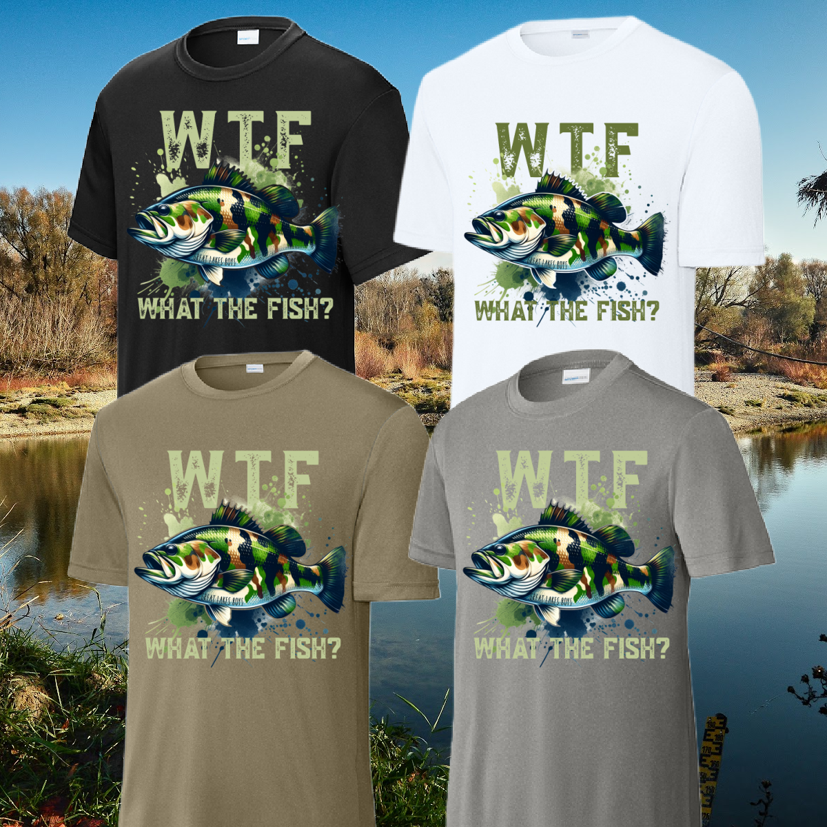 Great Lakes Boys - WTF What The Fish Performance Tee (Youth & Adult)