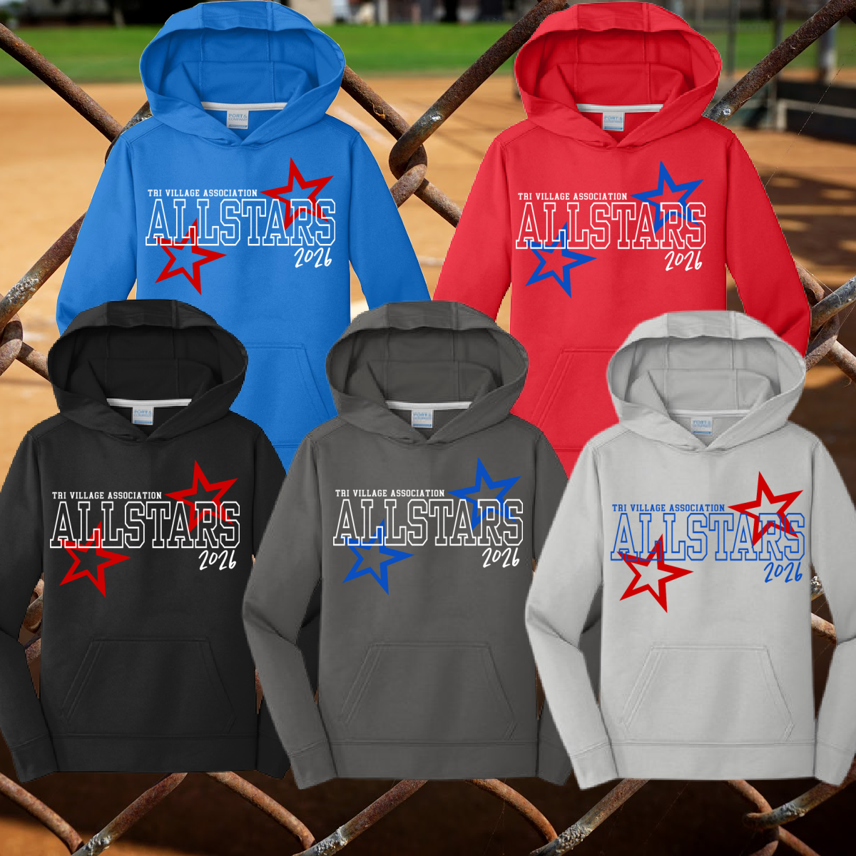 TVA 2026 Allstars Stars - Performance Hoodie (Youth & Adult)