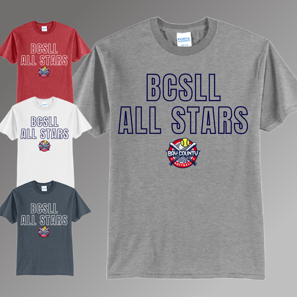 BCSLL 2026 All Stars Outline - Basic Tee (Toddler, Youth & Adult)