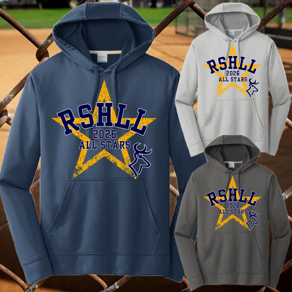 RSHLL 2026 All Stars Grunge Star - Performance Hoodie (Youth & Adult)