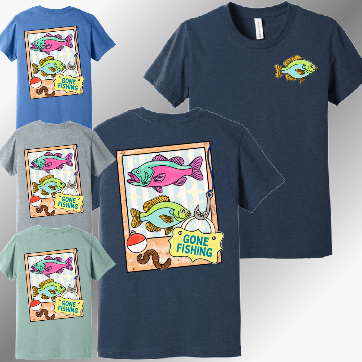Gone Fishing - Bella Tee (Toddler & Youth)
