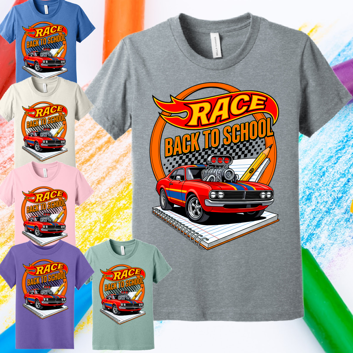 Race Back To School - Bella Tee (Toddler & Youth)
