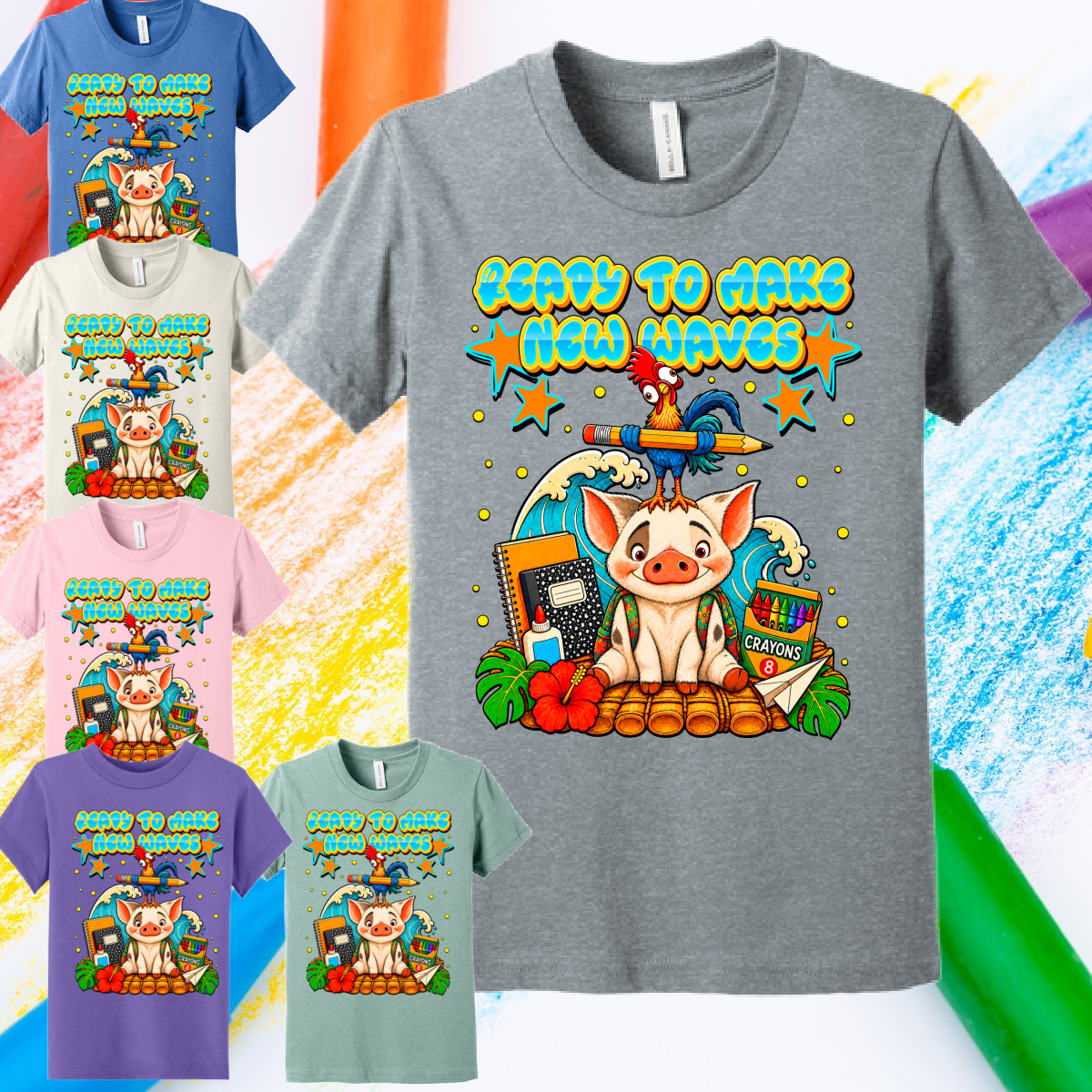 Ready To Make New Waves - Bella Tee (Toddler & Youth)