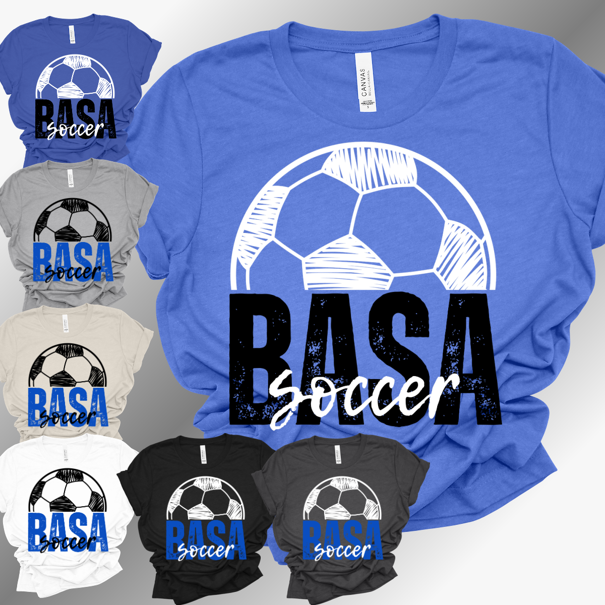 BASA Soccer - Bella Canvas Tee (Toddler, Youth, Adult)