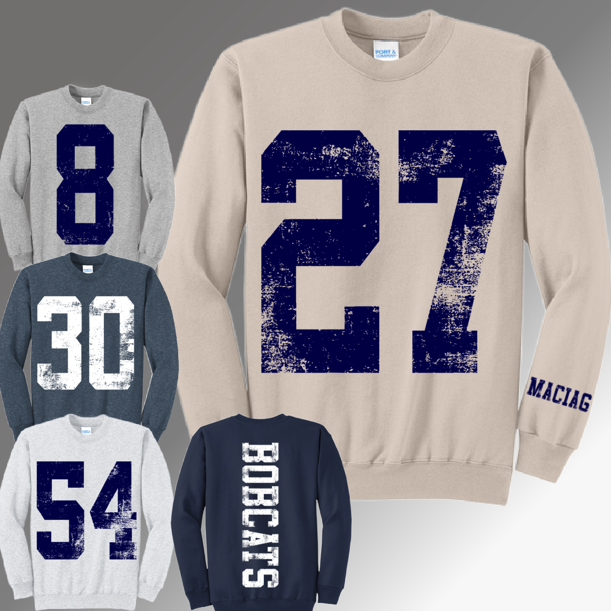 Bobcat Football - Crewneck (Youth & Adult)