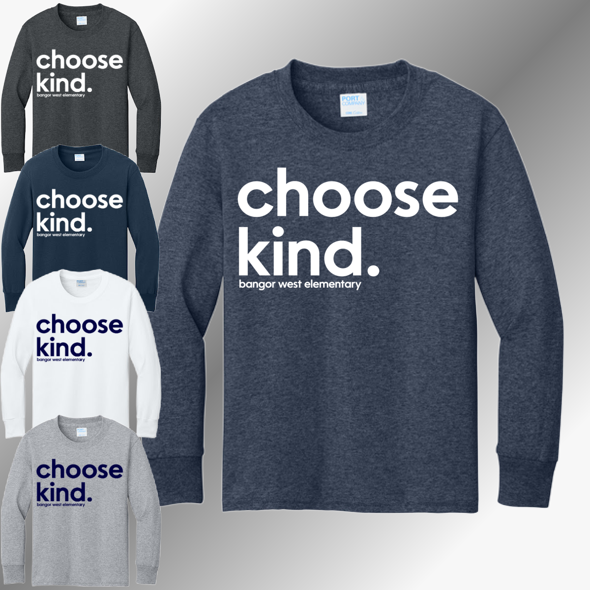Bangor West Fundraiser - Basic LONG SLEEVE Tee (Youth & Adult)