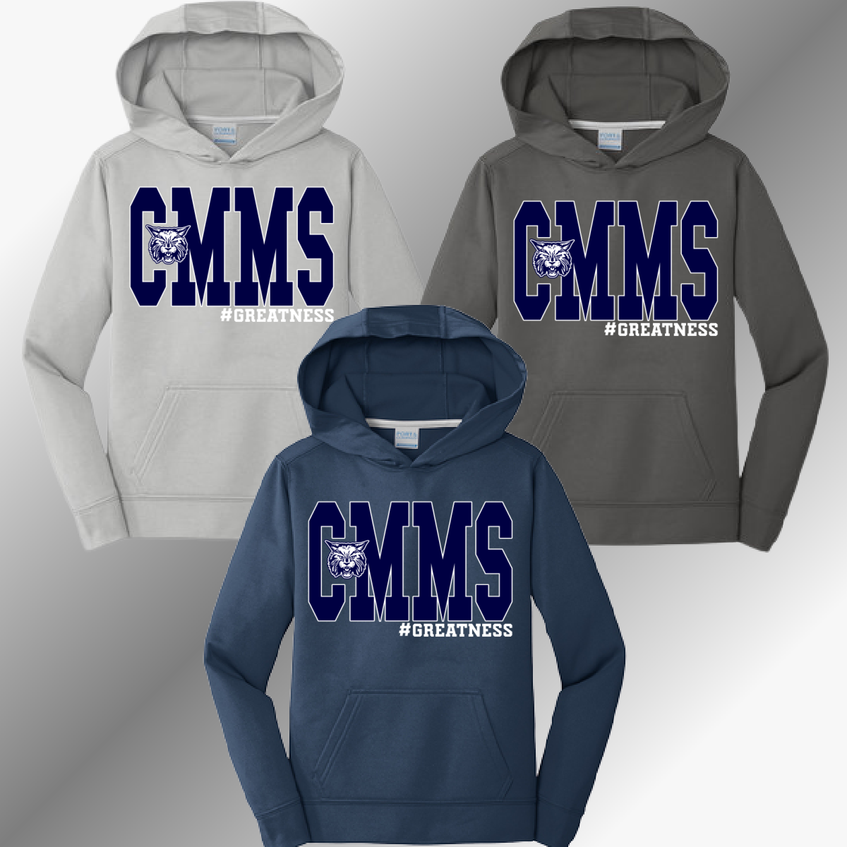 CMMS Bangor Bobcats - Performance Hoodie (Youth & Adult)
