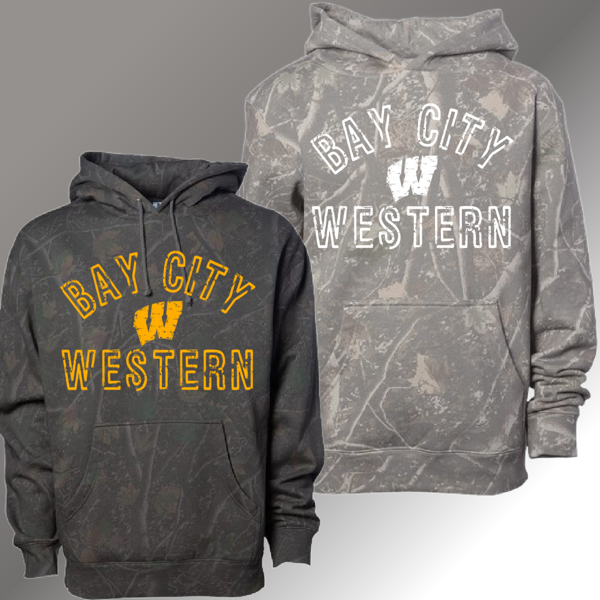 Bay City Western Warriors - Deadwood Camouflage Hoodie (Youth & Adult)