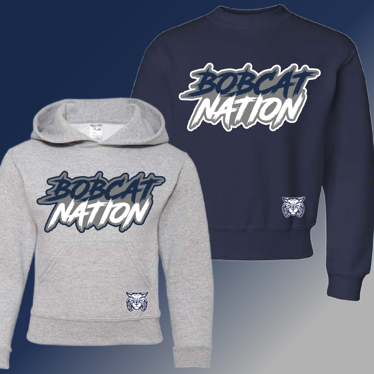 Bangor West - BOBCAT NATION Graffiti Sweatshirt (Youth & Adult)