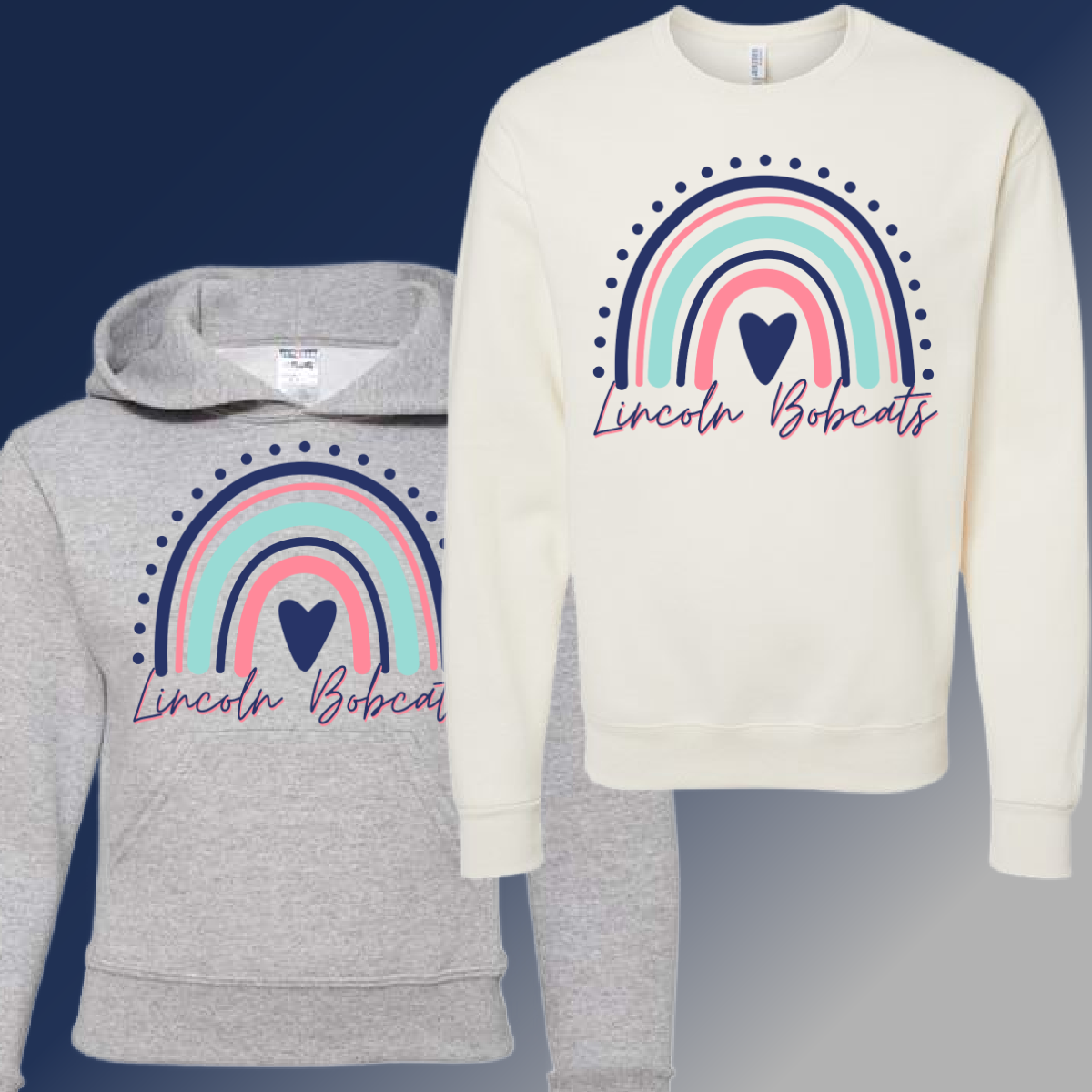 Bangor Lincoln - Rainbow Sweatshirt (Youth & Adult)