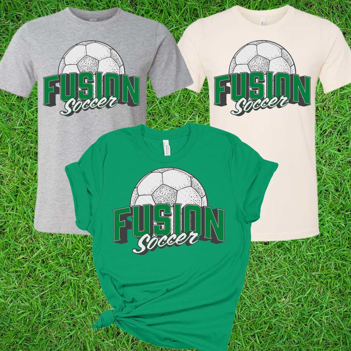 Vintage FUSION Soccer Tee (Youth & Adult) - MADE TO ORDER/TWO WEEKS