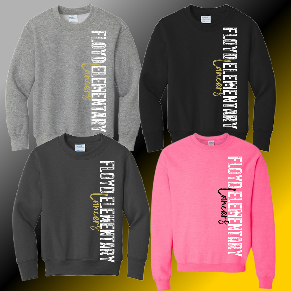Floyd Lancers - Stamped Basic Crewneck (Youth & Adult) - MADE TO ORDER/TWO WEEKS