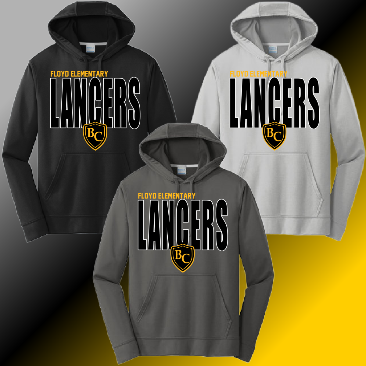 Floyd Lancers - Tall Logo Dri Fit Hoodie (Youth & Adult) - MADE TO ORDER/TWO WEEKS