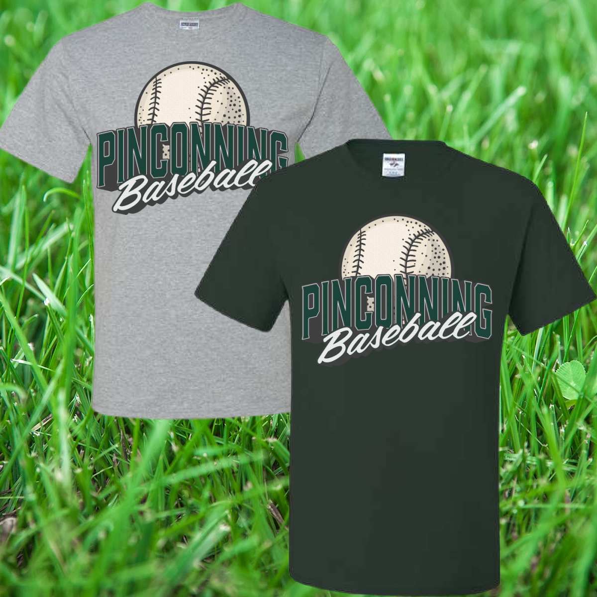 Pinconning Baseball/Softball - Vintage Logo Basic Tee (Youth & Adult)