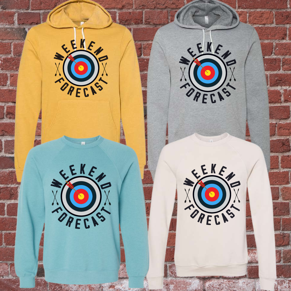 Archery Weekend Forecast Premium Sweatshirts (Adult) - PREORDER