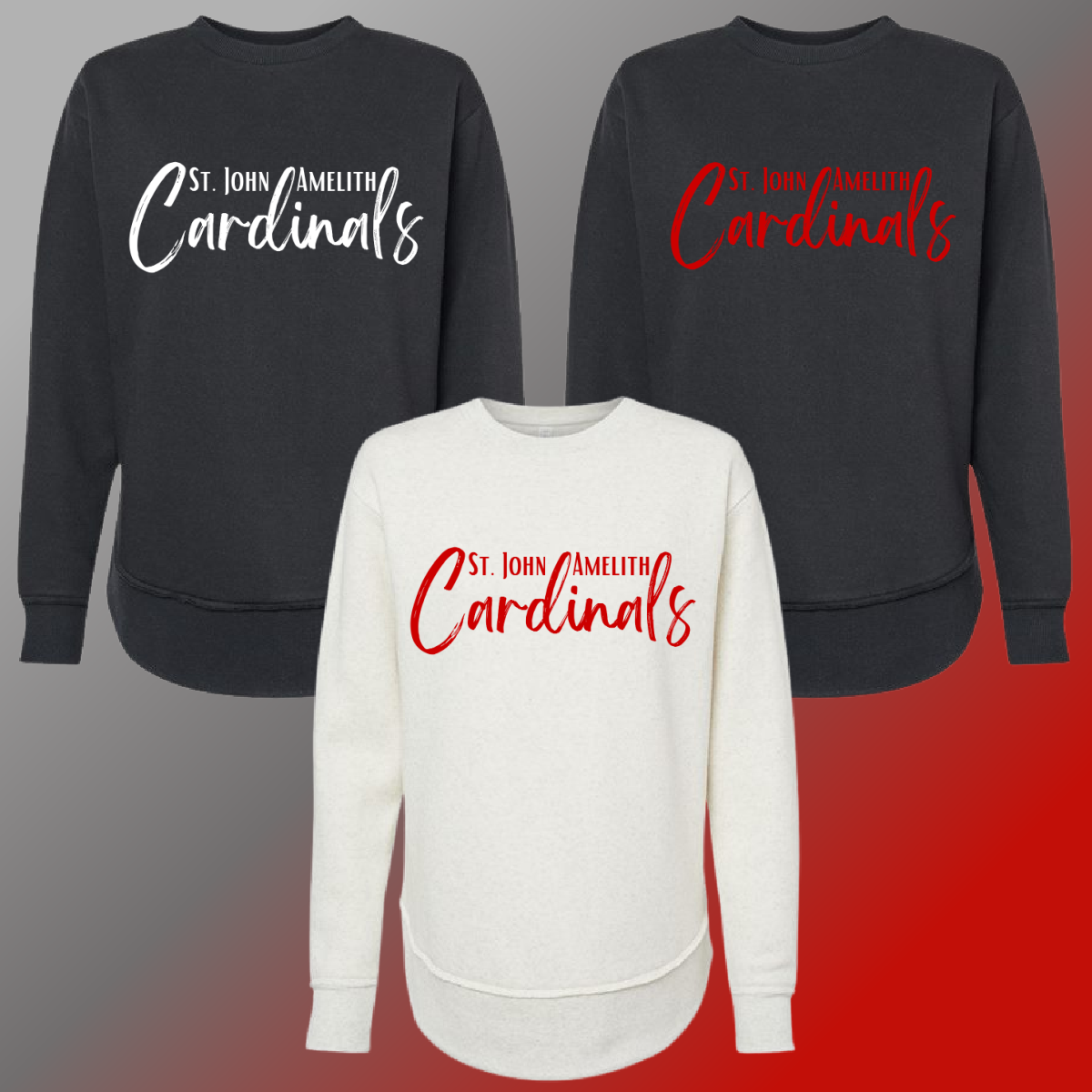 St. John Cardinals - Logo Basic Sweatshirt – Fat Bear Designs