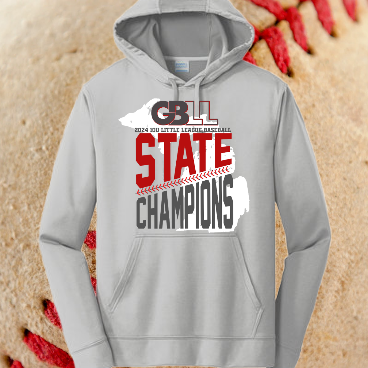 2024 GBLL 10U State Champs - Dri Fit Hoodies (Youth & Adult)