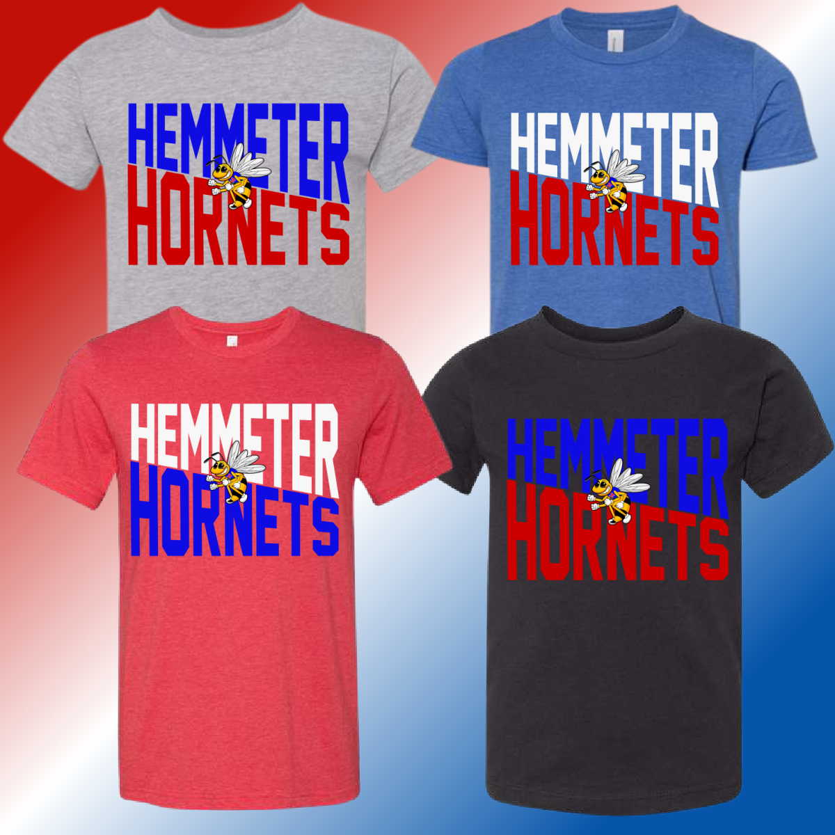Hemmeter Elementary - Angled Logo Premium Tee (Youth & Adult) - MADE TO ORDER/TWO WEEKS