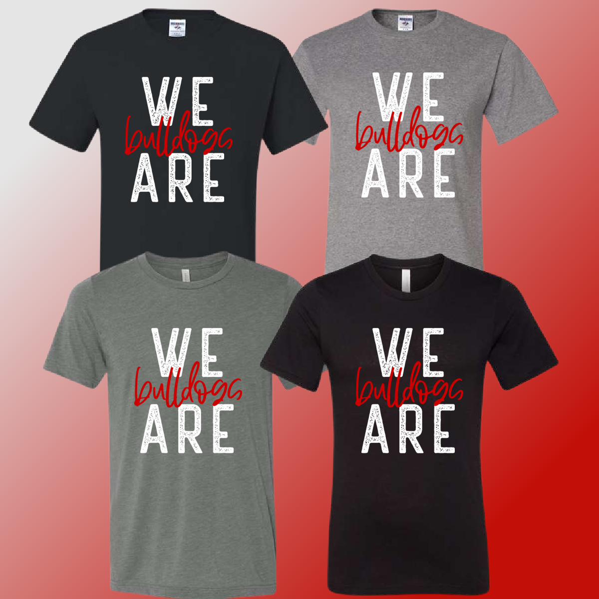 Mackensen Bulldogs - Gray/Black We Are Tee - MADE TO ORDER/TWO WEEKS