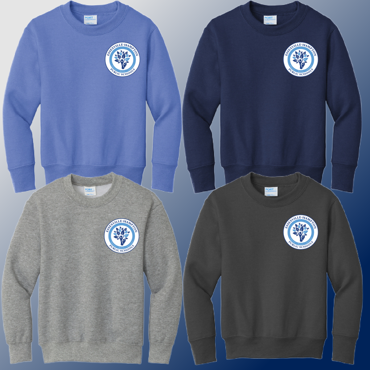 Dukes - EHPS Logo Basic Crewneck (Youth & Adult) - MADE TO ORDER/TWO WEEKS