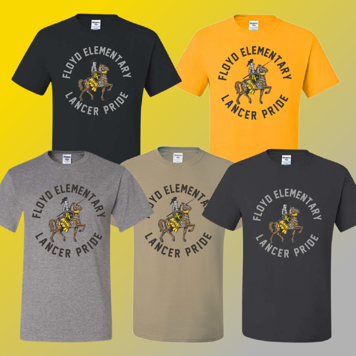 Floyd Lancers - Round Logo Basic Tee (Youth & Adult) - MADE TO ORDER/TWO WEEKS