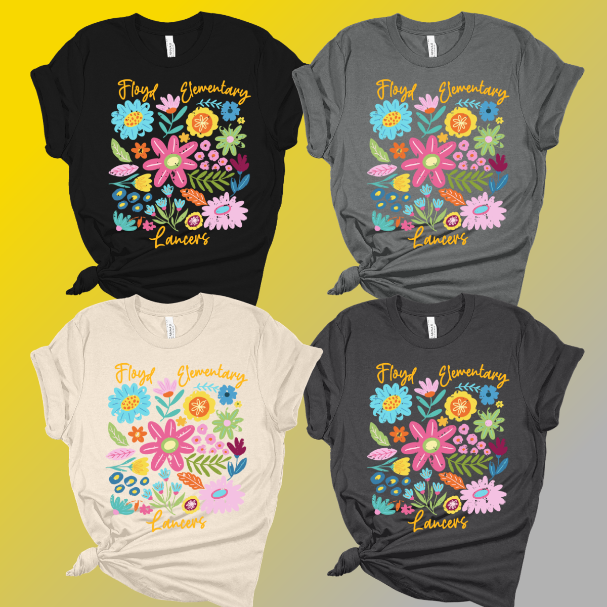 Floyd Lancers - Floral Premium Tee (Youth & Adult) - MADE TO ORDER/TWO WEEKS