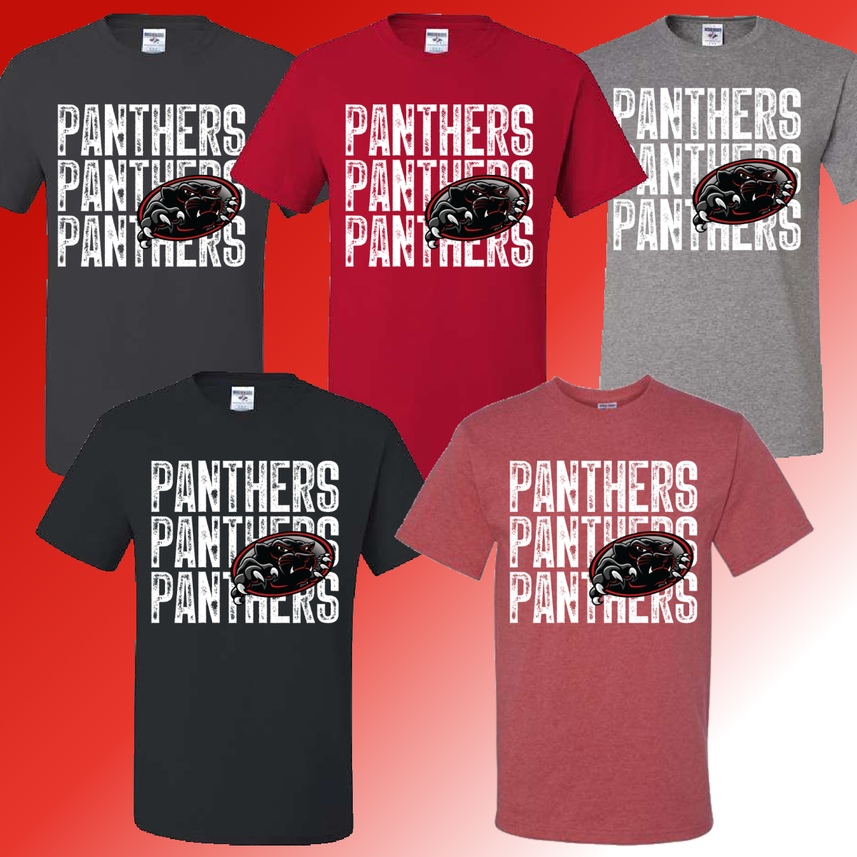 Kolb Elementary - Repeating Mascot Basic Tee (Youth & Adult) - MADE TO ORDER/TWO WEEKS