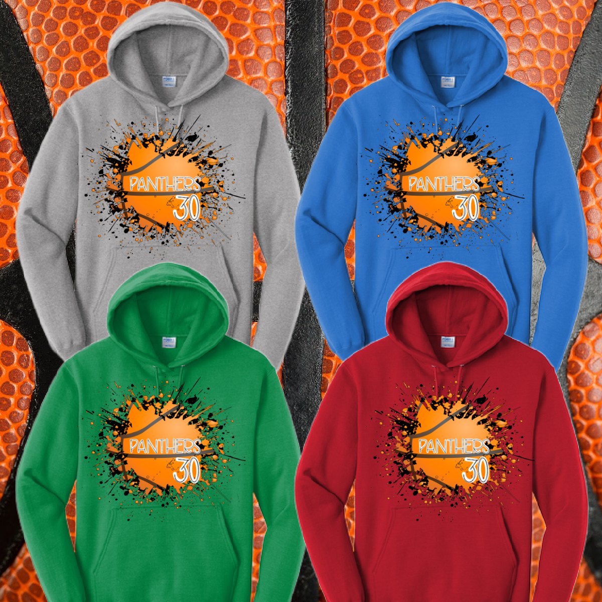 Basketball Splatter -Hoodie (Youth)