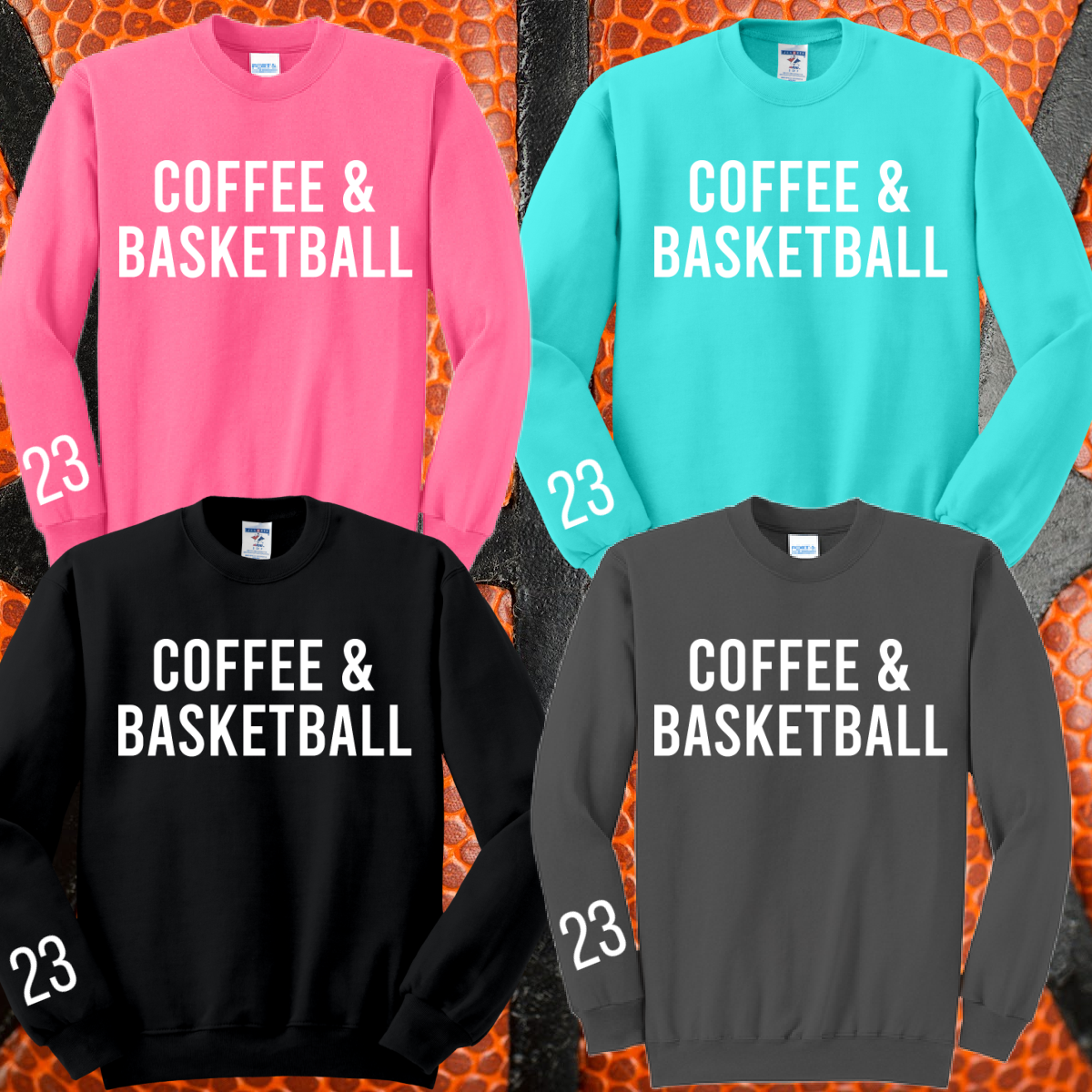 Coffee & Basketball Crewneck (Adult)
