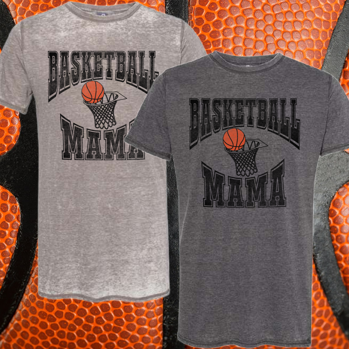Basketball Mama Acid Washed Tee (Adult)