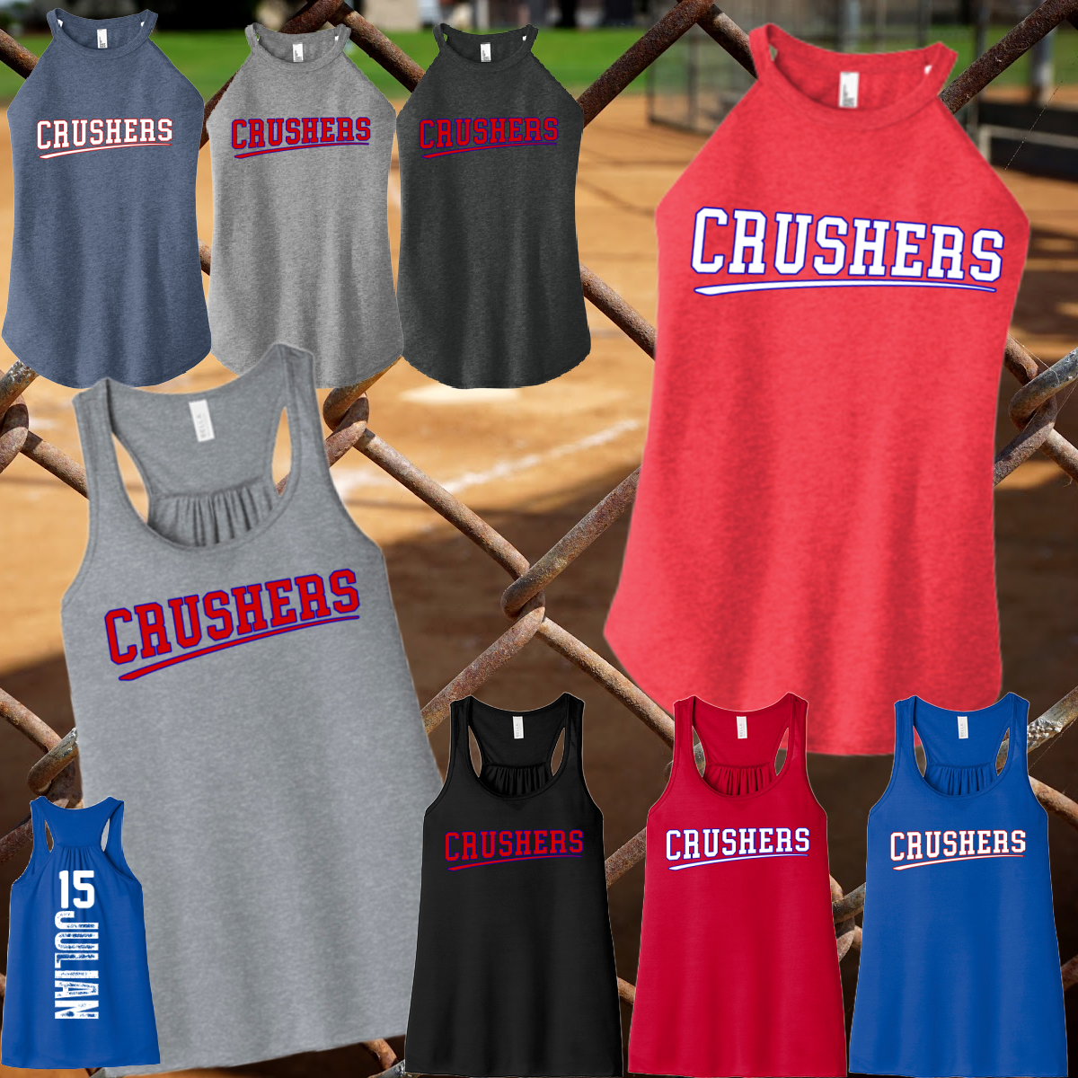 Crushers Baseball - Logo Tank