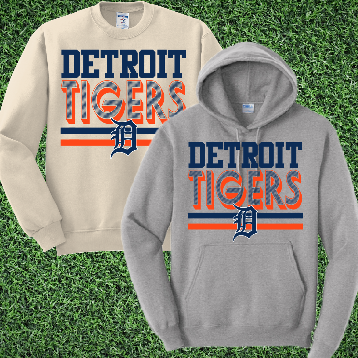 Detroit Baseball Retro Basic Sweatshirt (Youth & Adult)