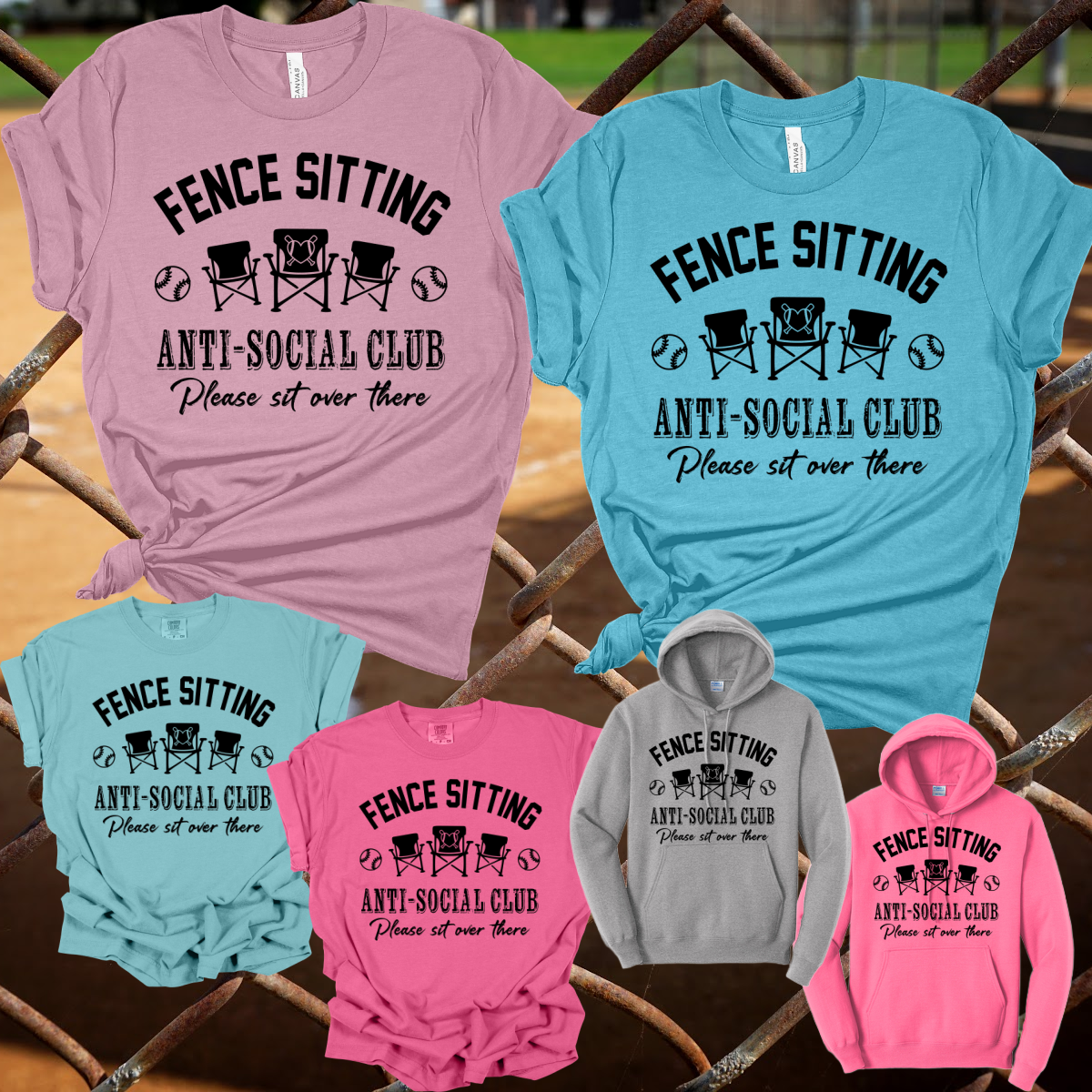 Pinconning Baseball - Fence Sitting Anti-Social Club