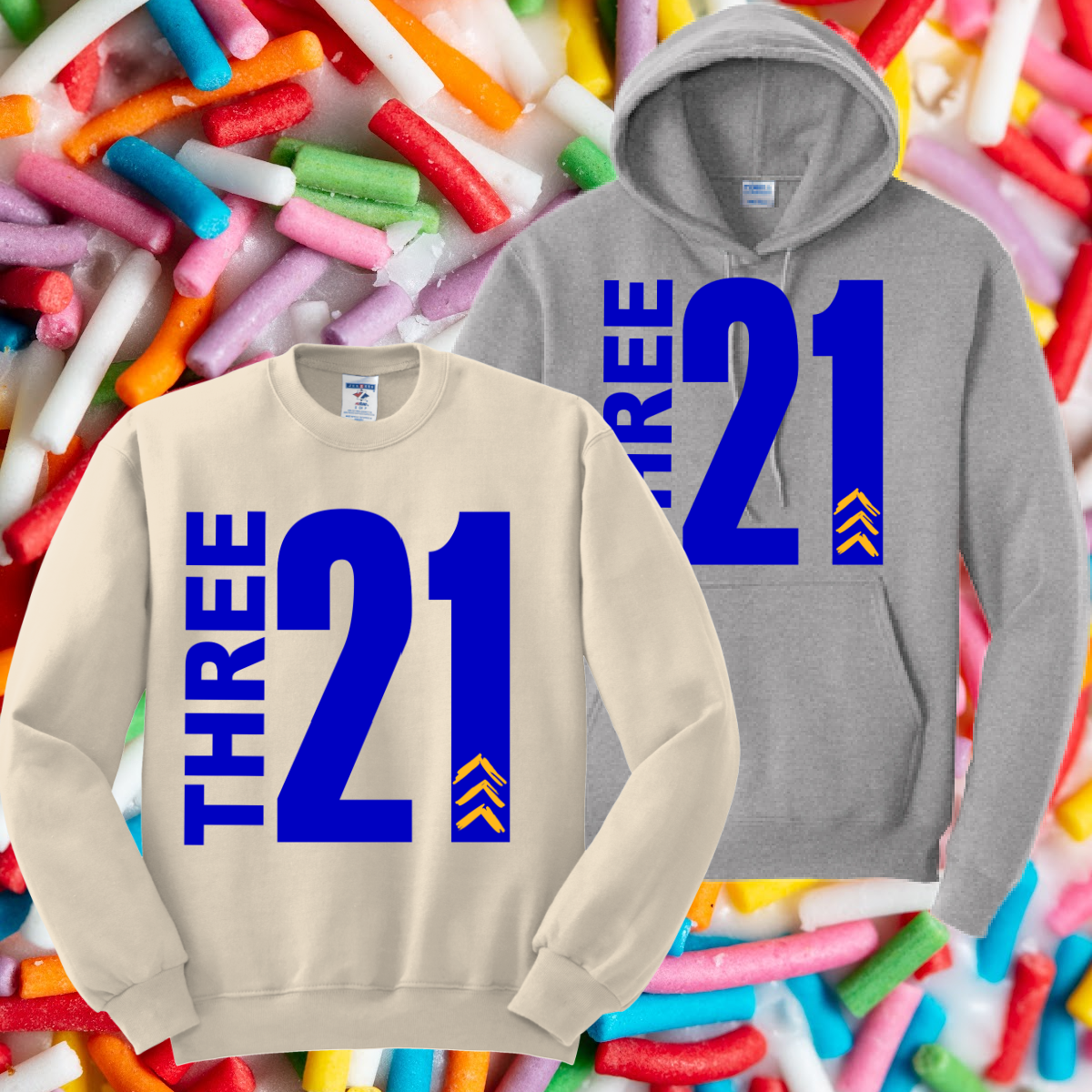 Three 21 Sweatshirt (Youth & Adult)