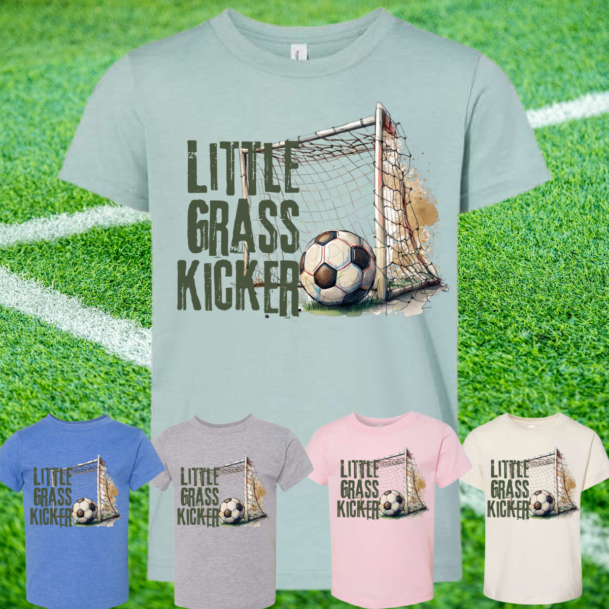 Little Grass Kicker Soccer Tee - Youth