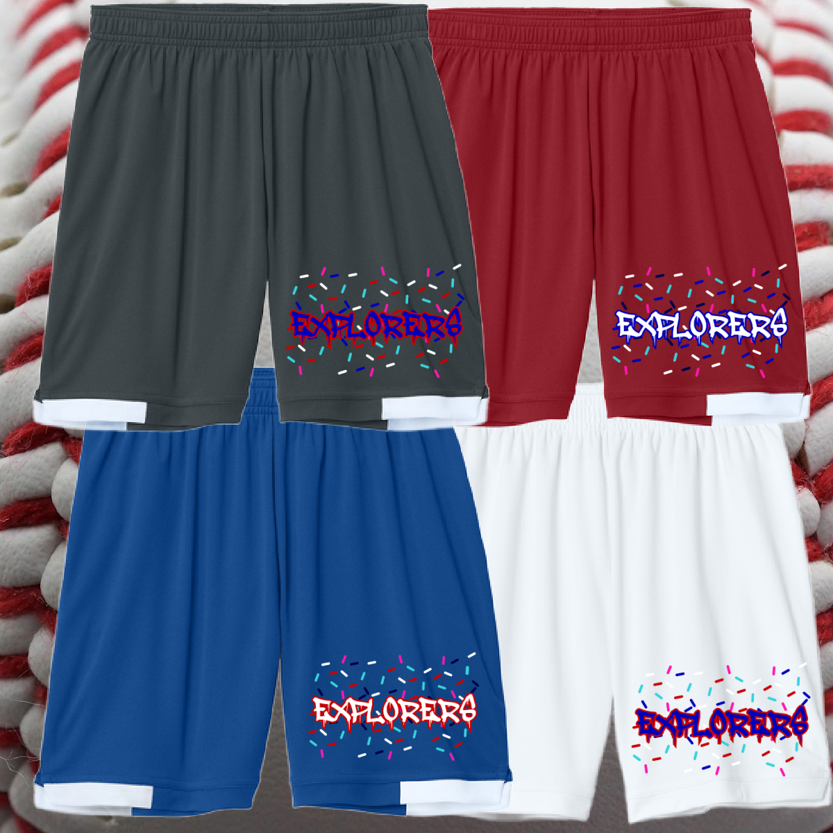 Midland Explorers - Ice Cream Sprinkles Performance Shorts