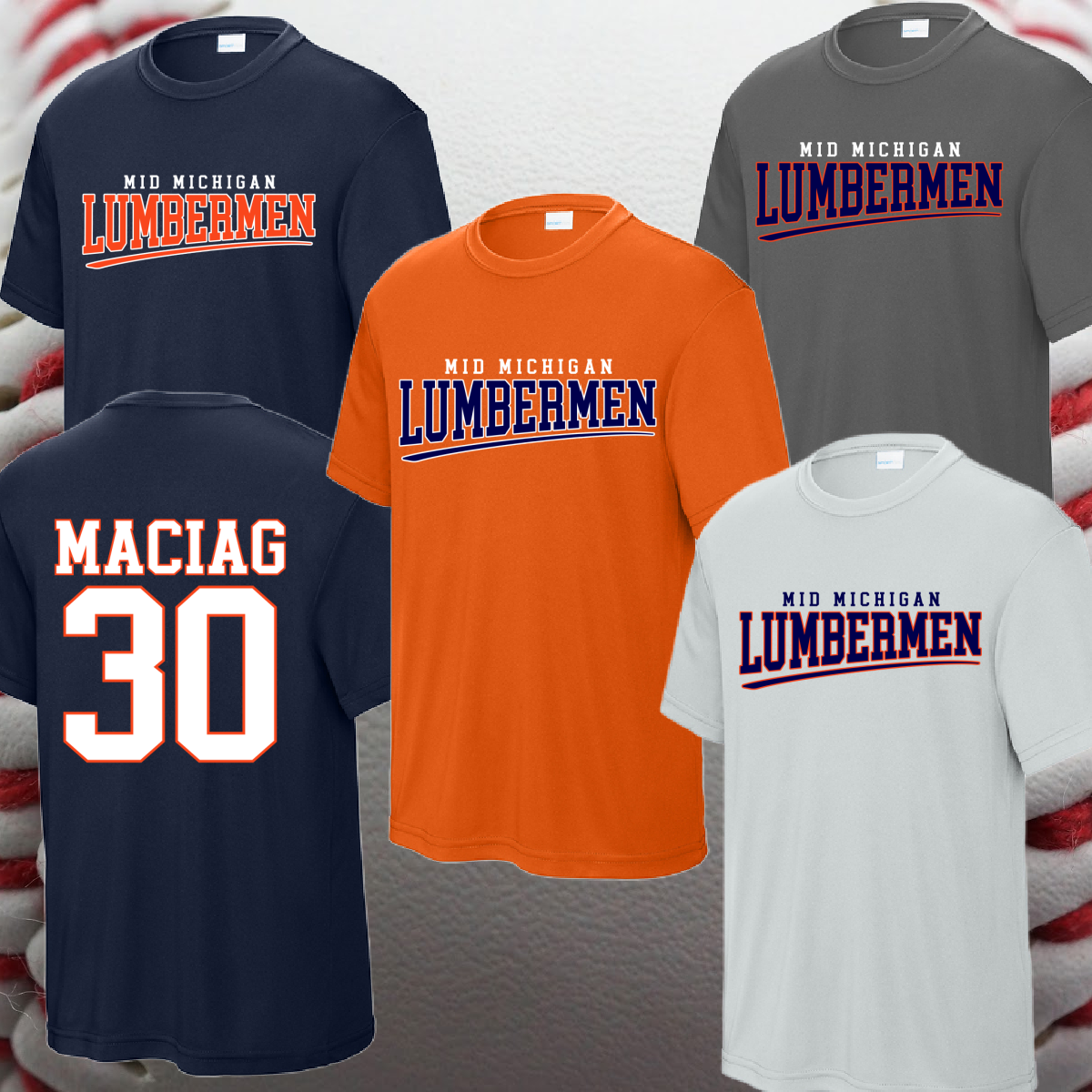 Mid Michigan Lumbermen - Swoosh Logo Performance Tee (Youth & Adult)