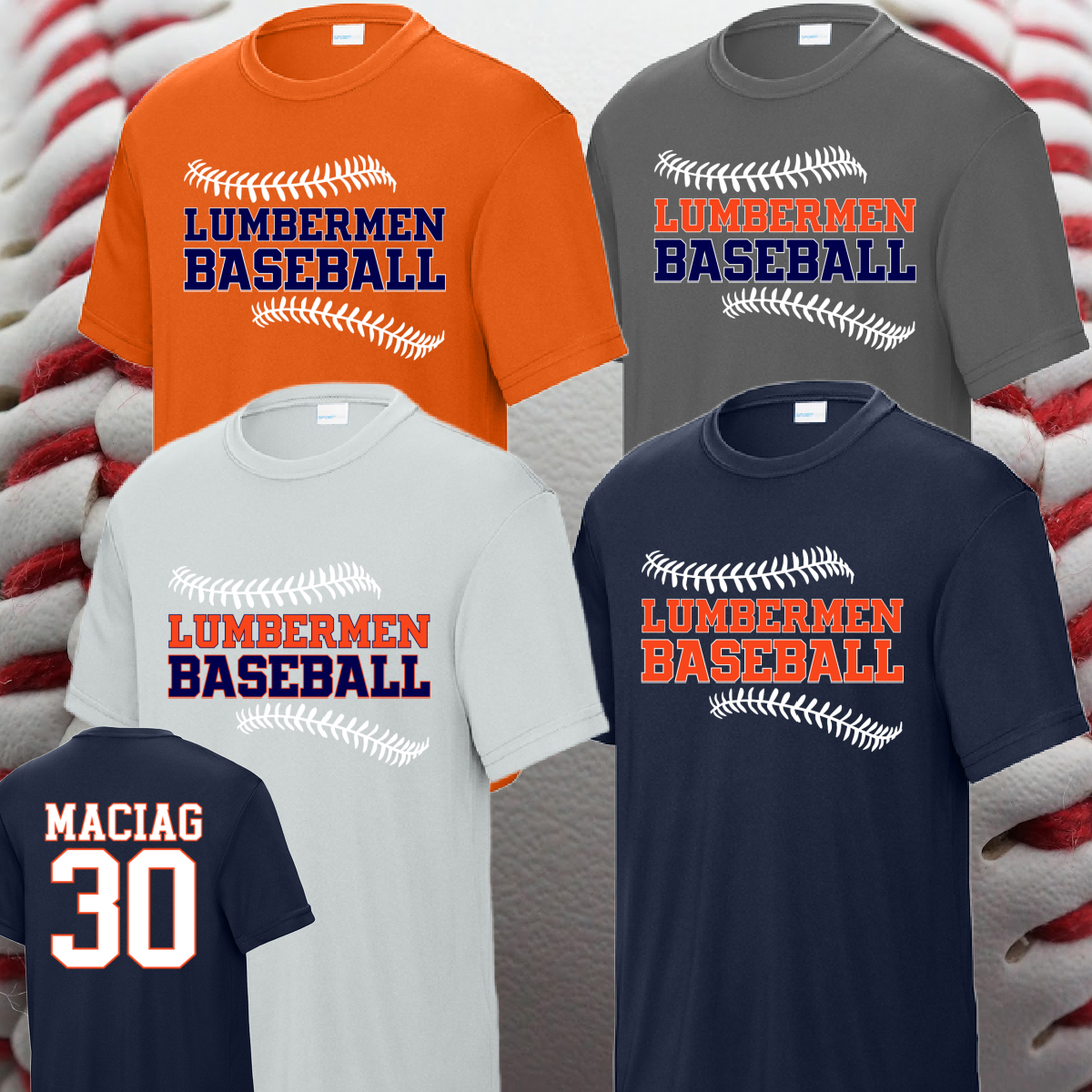 Mid Michigan Lumbermen - Stitches Logo Performance Tee (Youth & Adult)