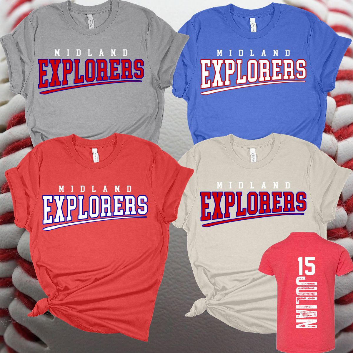 Midland Explorers - Logo Tee (Youth & Adult Sizes)