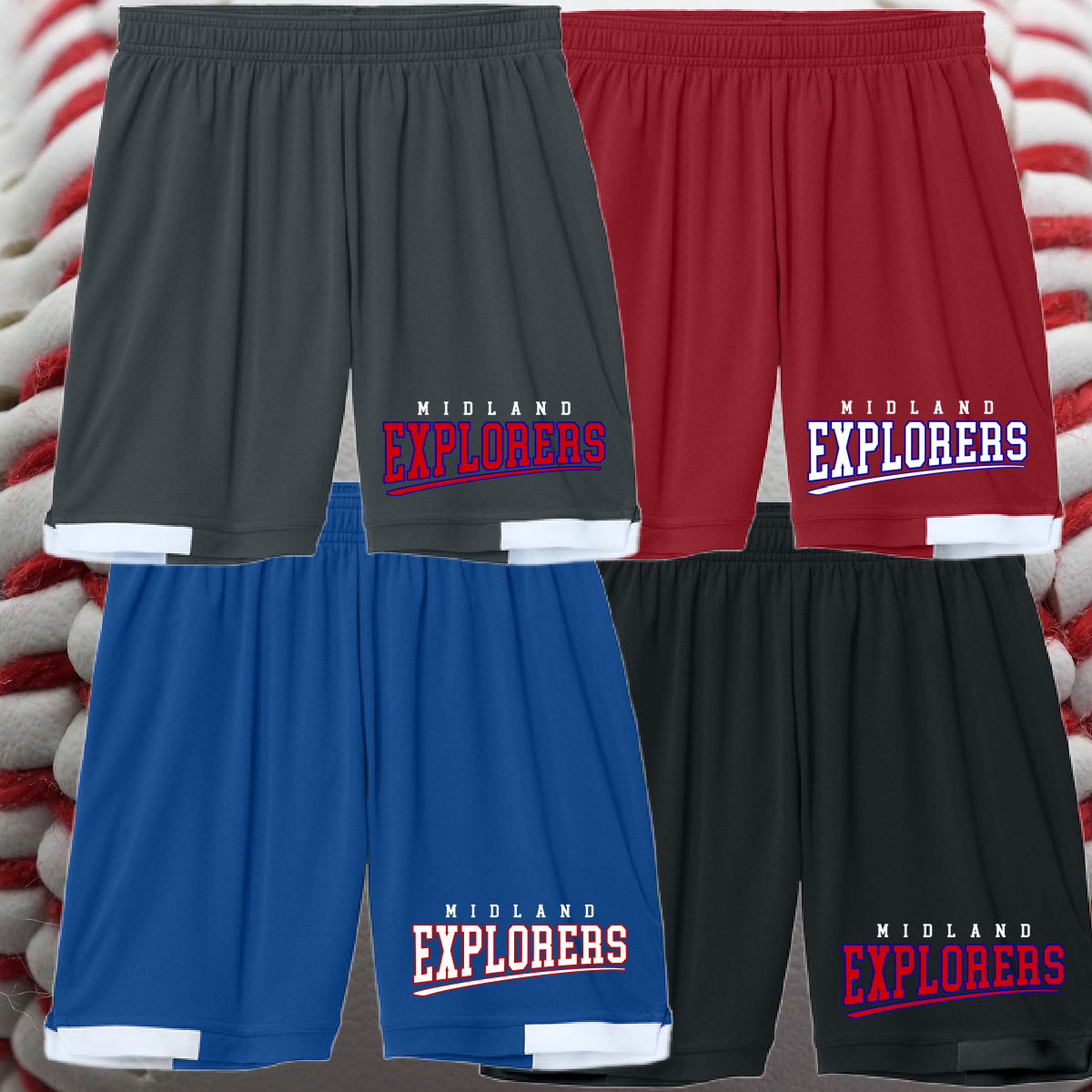 Midland Explorers - Logo Performance Shorts
